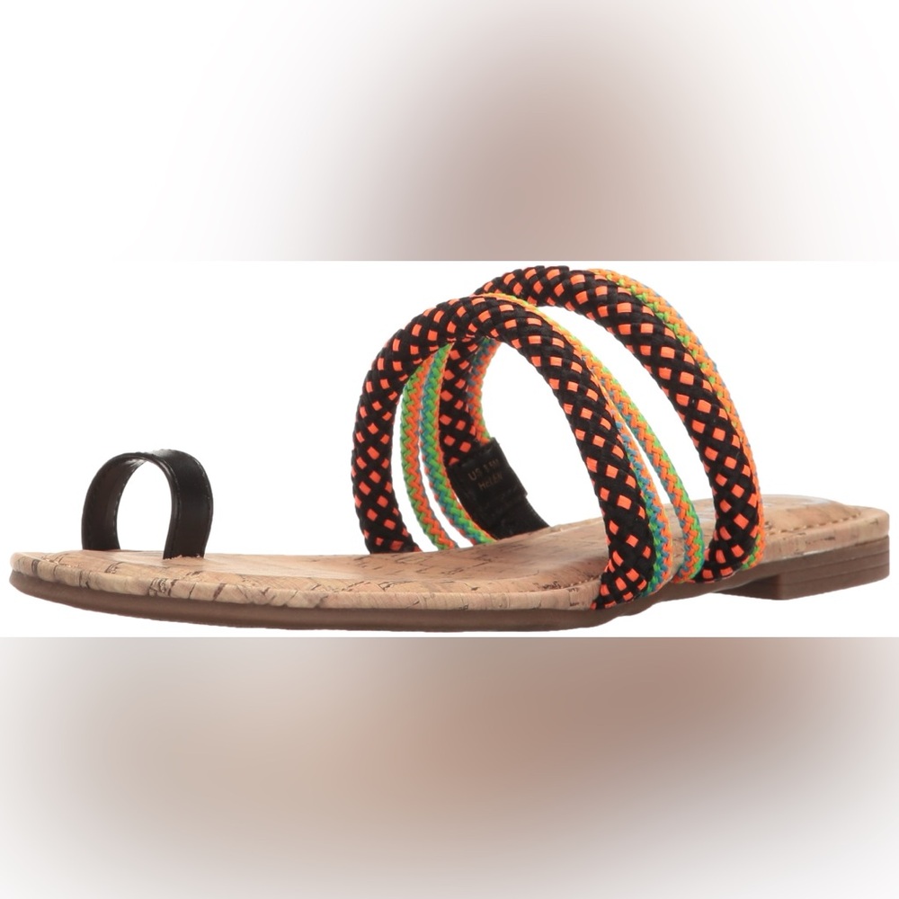 $10 or FREE with Purchase of $20 or more. Circus Women's Black/Orange Sandals